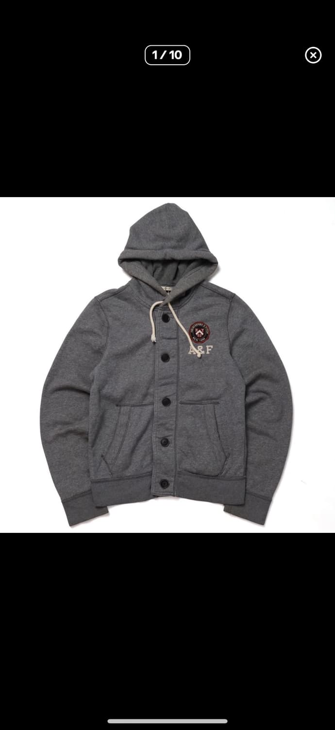 아베크롬비 버튼 후드집업 상품이미지1