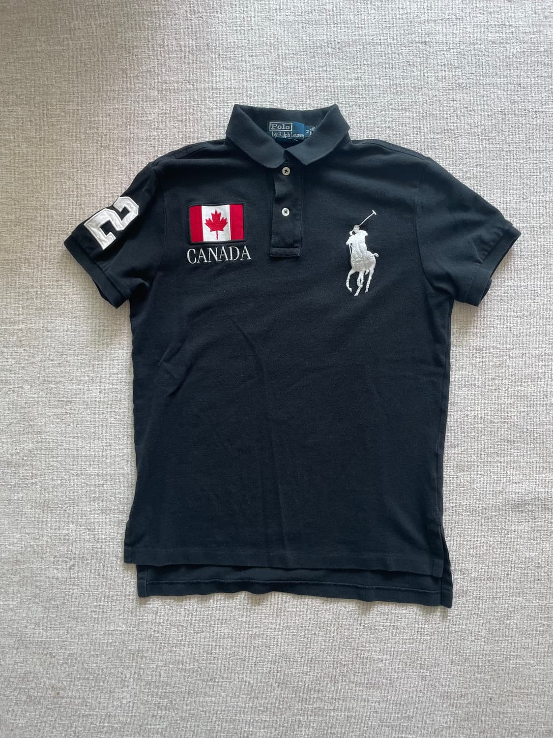 폴로 랄프로렌 빅포니 캐나다 카라티 블랙  #2 상품이미지1