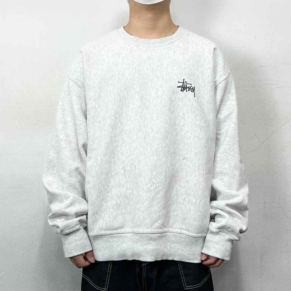 스투시 2022 베이직 크루넥 애쉬 헤더 상품이미지3