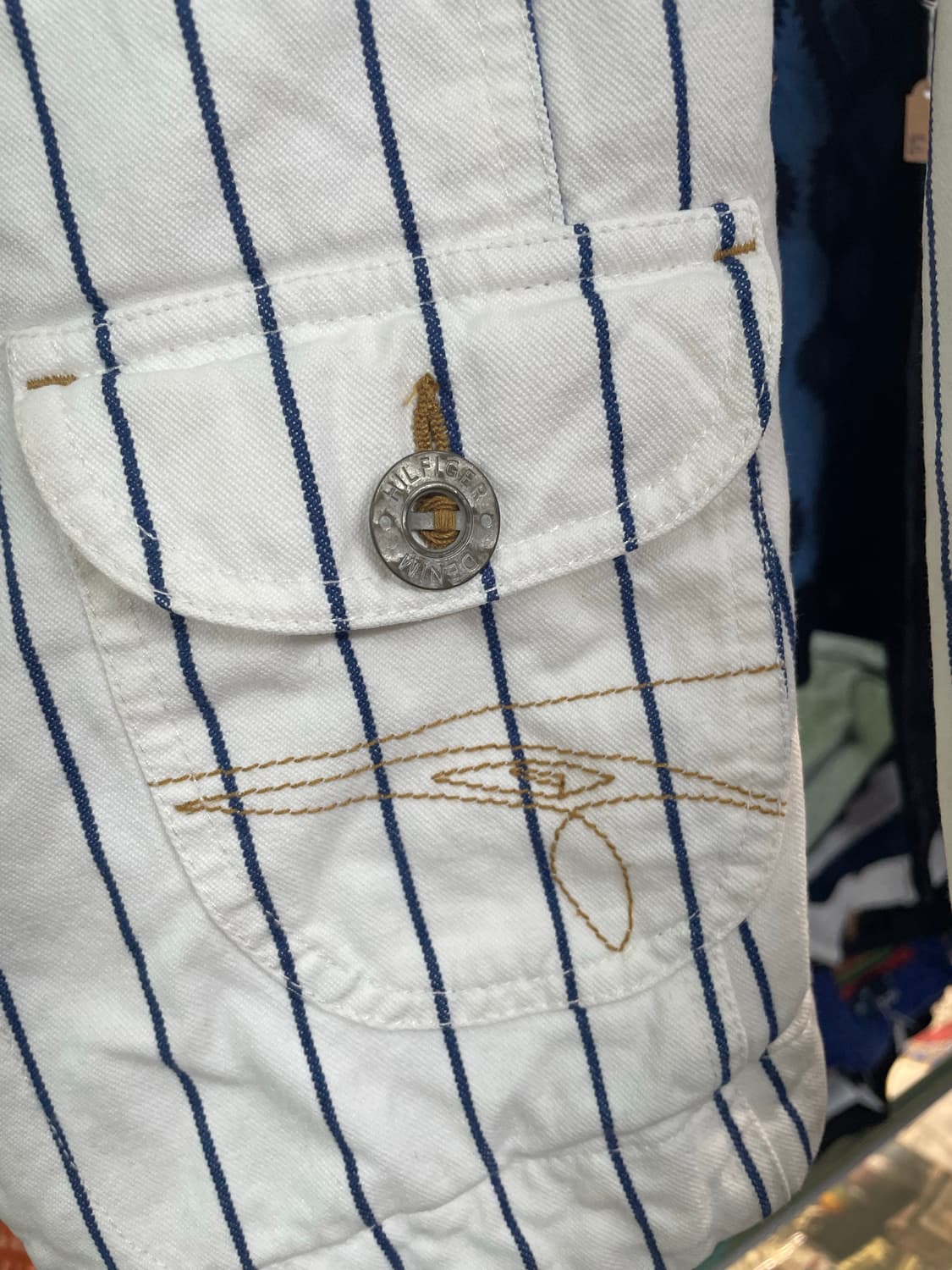 희귀)타미 자수로고 스트라이프 자켓 상품이미지2