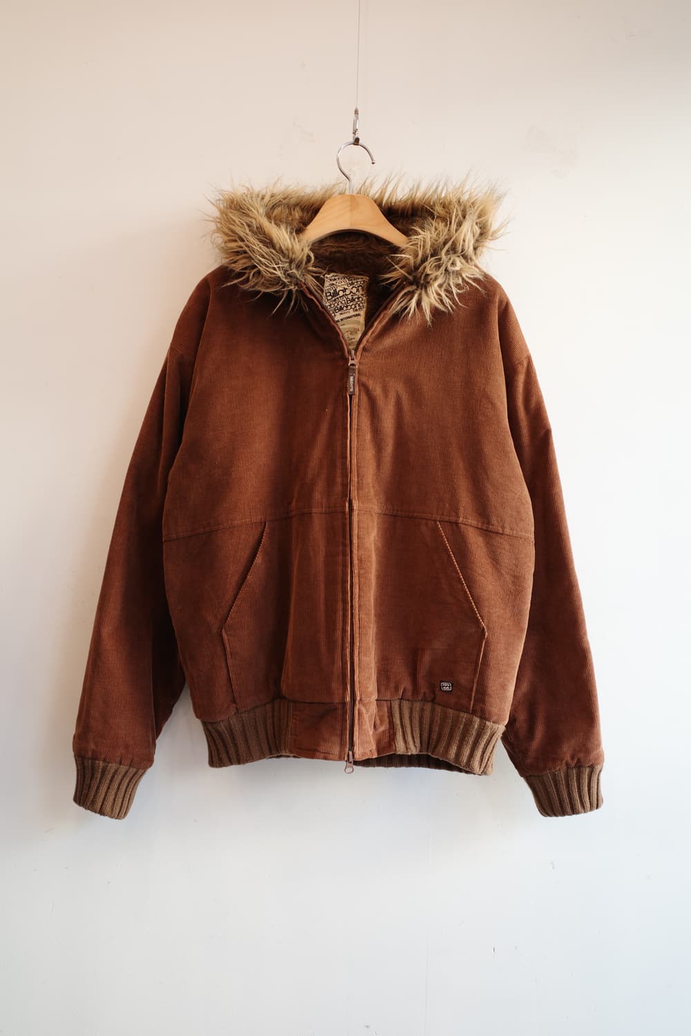 Billabong 빌라봉 코듀로이 퍼 후드 점퍼  상품이미지1