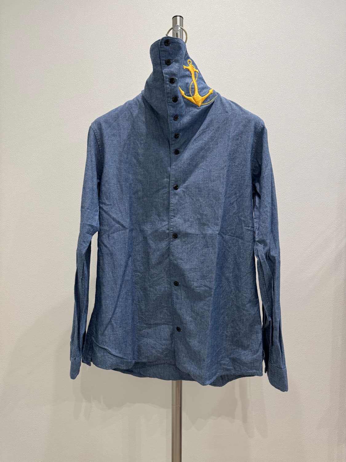 캐피탈 하이넥 닻 라이트 인디고 셔츠 상품이미지1