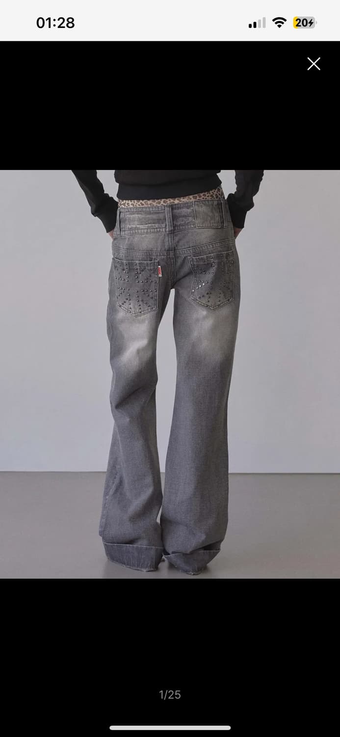 스컬프터 엔지니어드 데님 워시드 진 그레이 상품이미지1