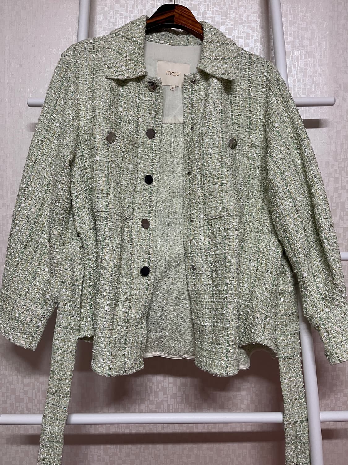 마쥬 트위드 코트 자켓 상품이미지3
