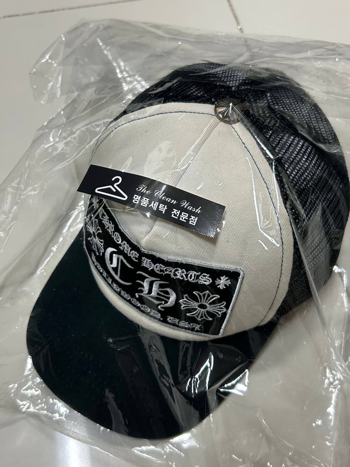 크롬하츠 트러커캡 화이트 블랙 상품이미지2