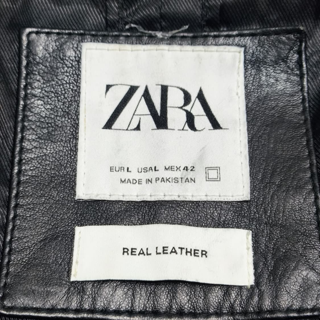 [L] ZARA 양가죽 리얼 레더 자켓 상품이미지5