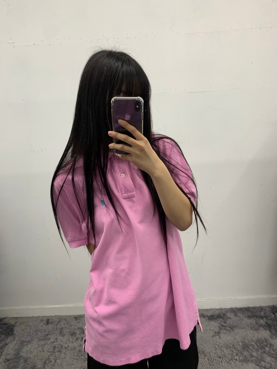 폴로 랄프로렌 핑크 반팔 카라티 상품이미지1