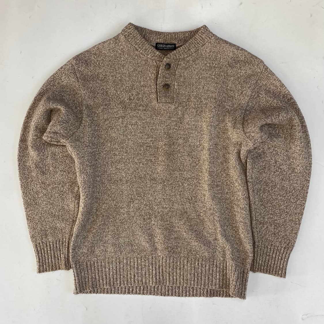 조르지오 아르마니 빈티지 헨리넥 니트 스웨터 상품이미지2