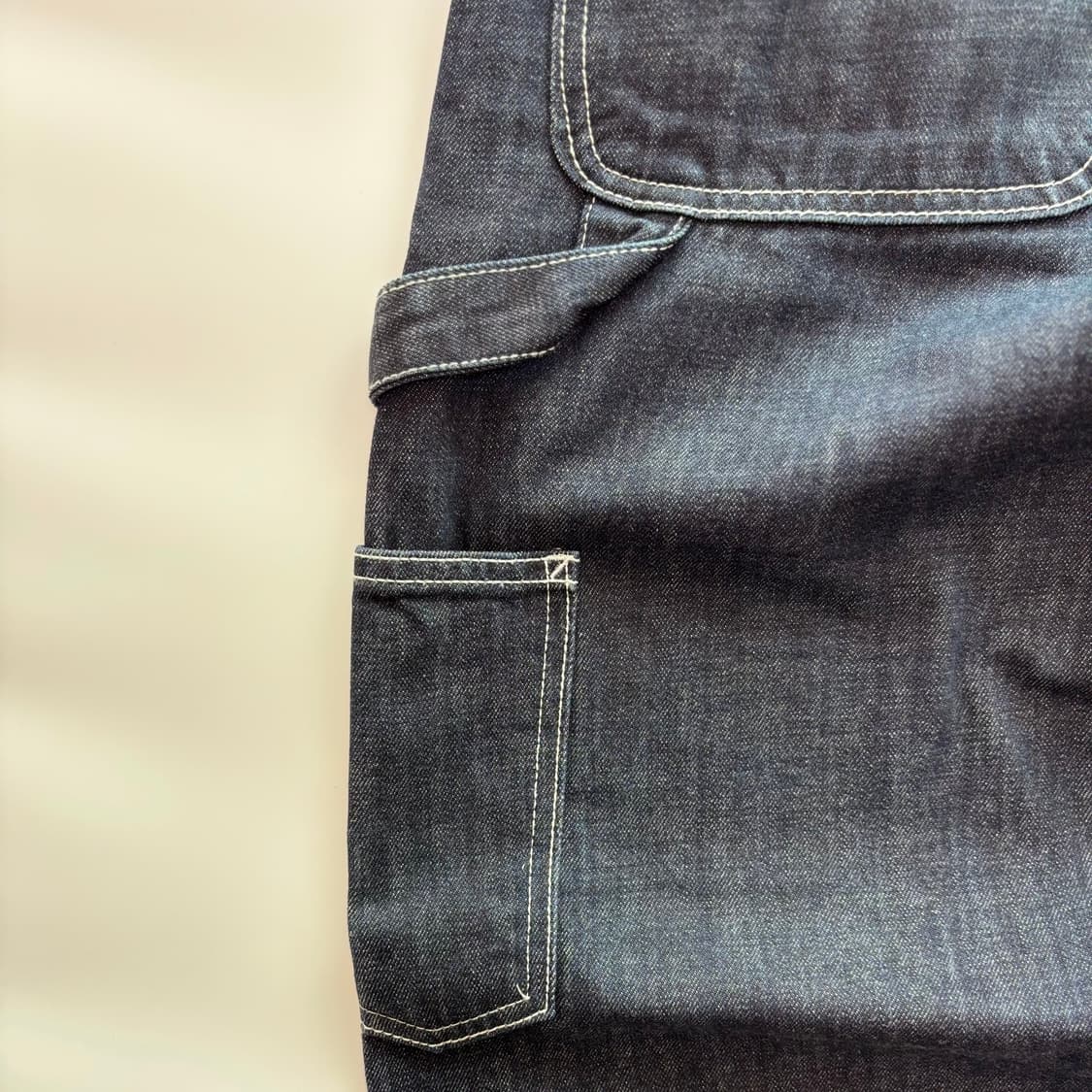 빈티지 콘트라스트 스티치 카펜터 데님 팬츠 상품이미지4