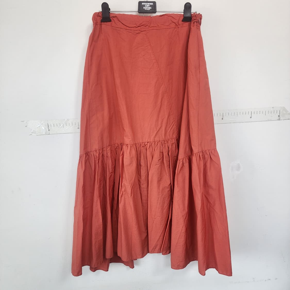 시스템 오렌지 롱 프릴 스커트 상품이미지1