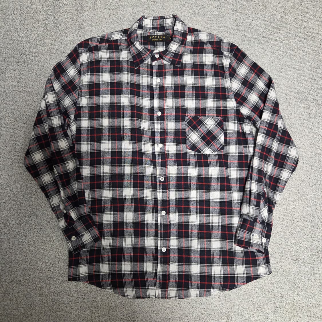Activa 브리티시 플란넬 체크셔츠 L(100) 상품이미지1