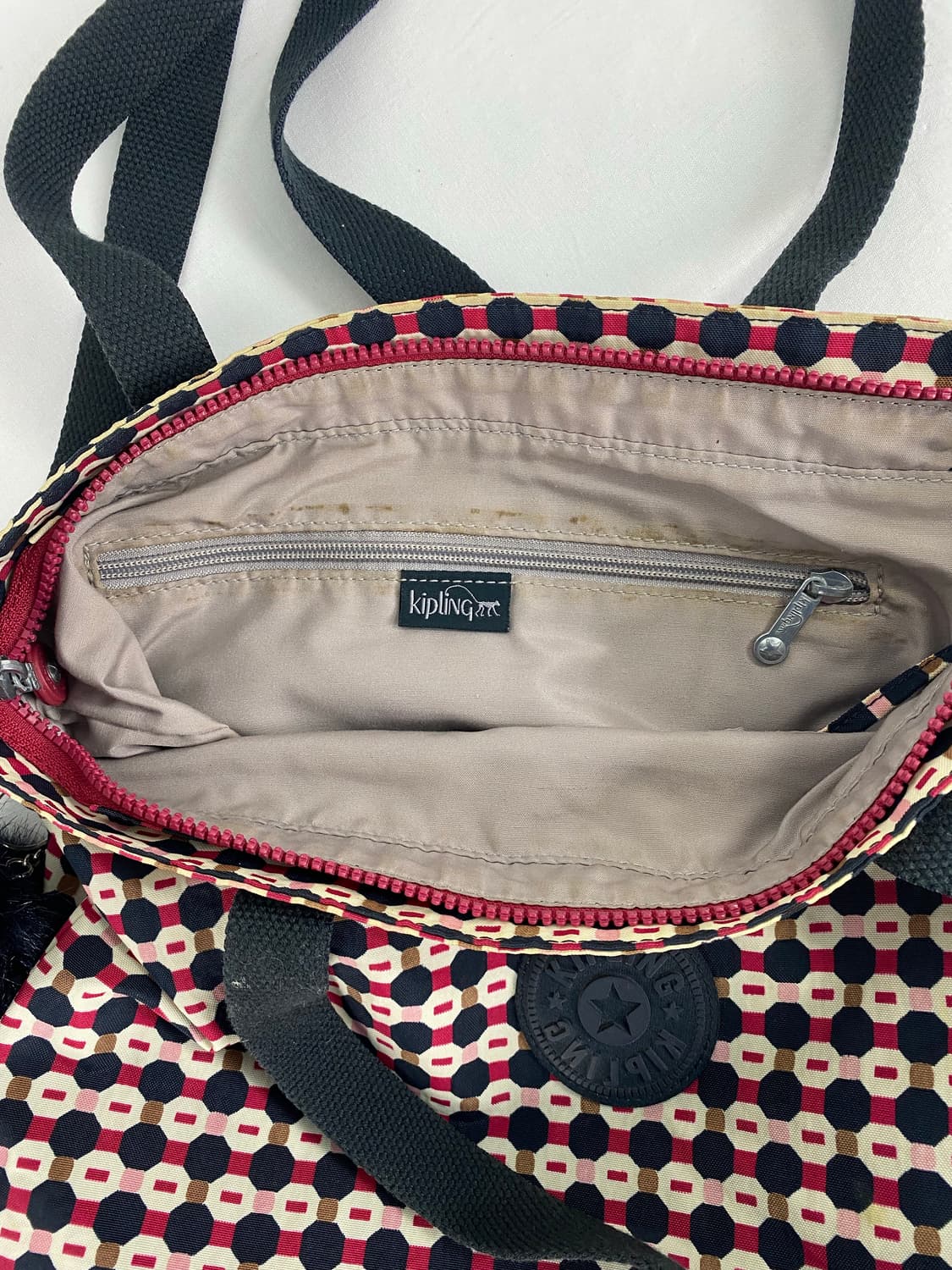 키플링 도트 패턴 투웨이백 토트백 크로스백 <96> 상품이미지6
