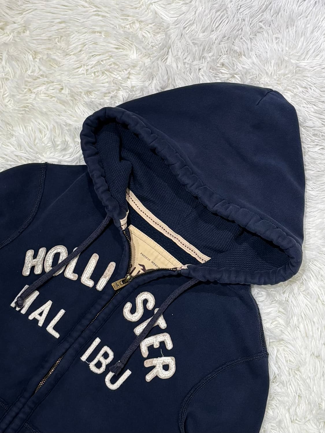 홀리스터 네이비 빅로고 후드집업 상품이미지5