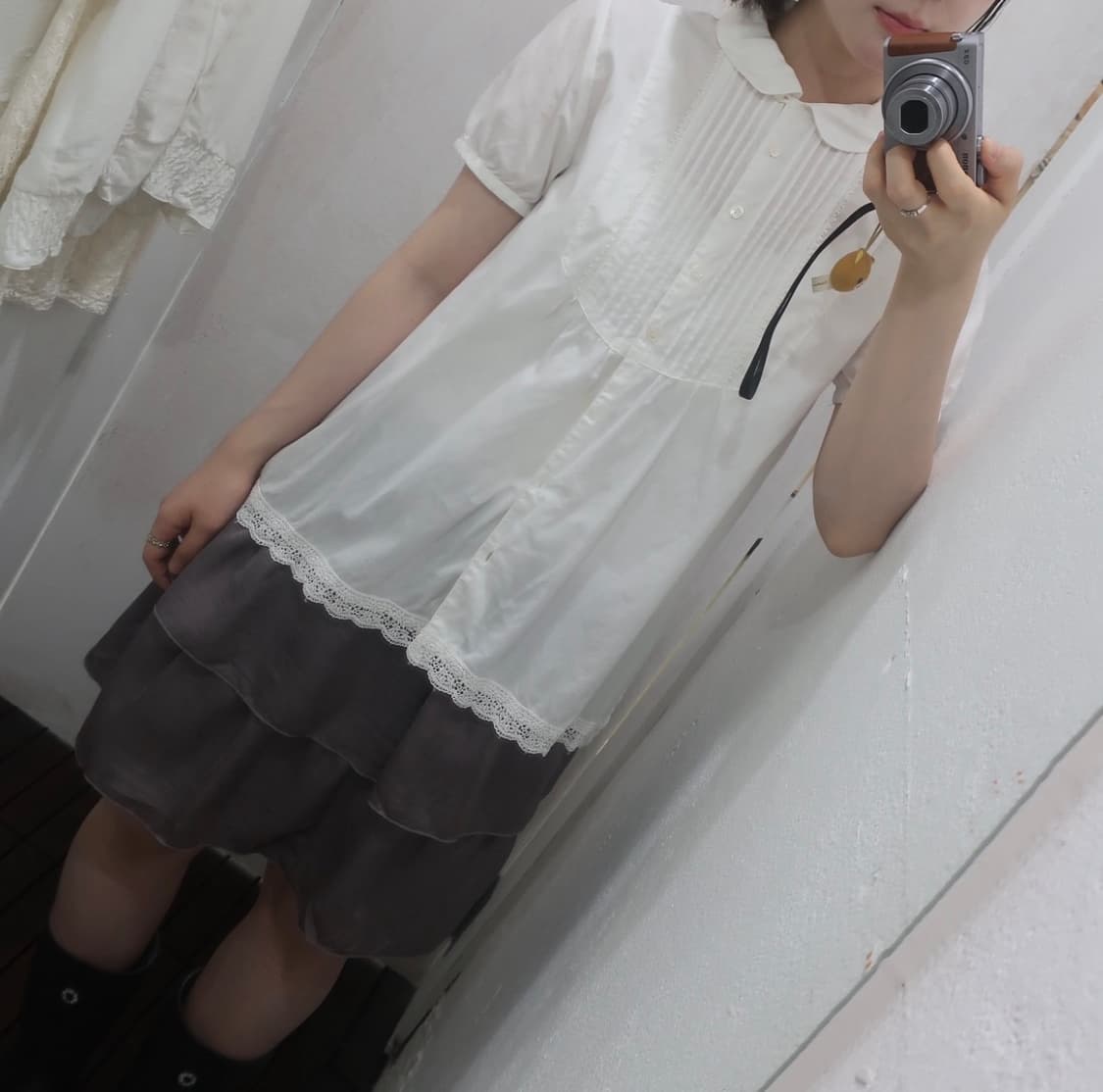 빈티지 카라 블라우스 상품이미지3
