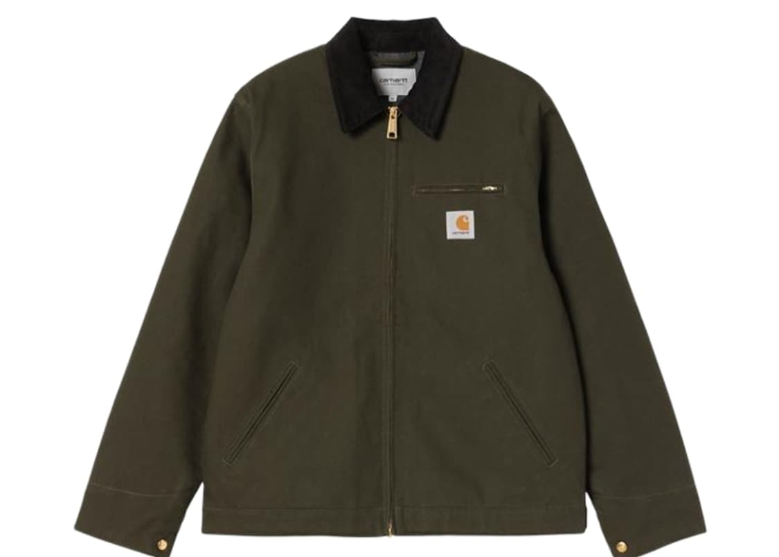 [L] 칼하트 wip 디트로이트자켓 올리브 블랙 리지드 - 윈터 상품이미지1