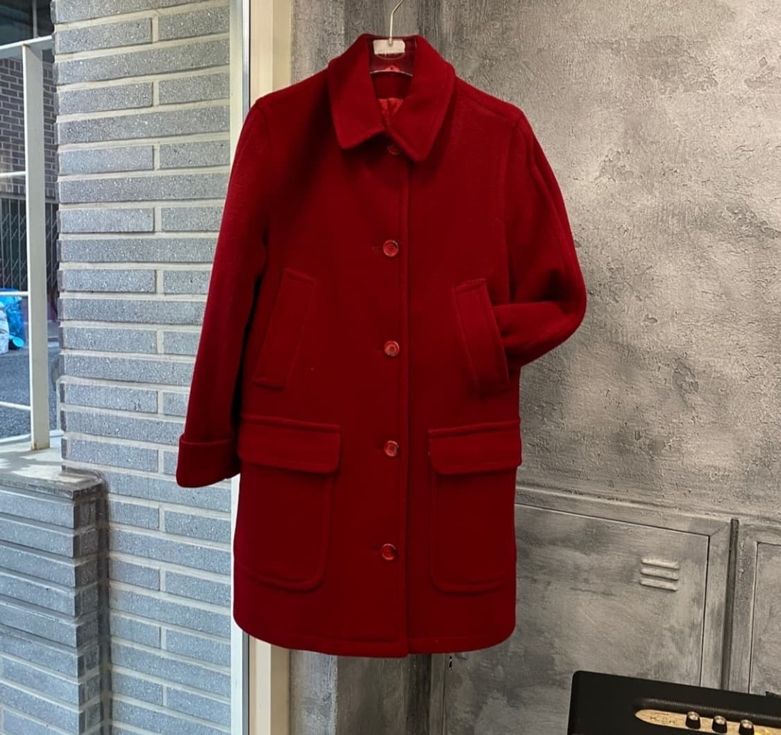 버버리 레드 울코트 상품이미지4