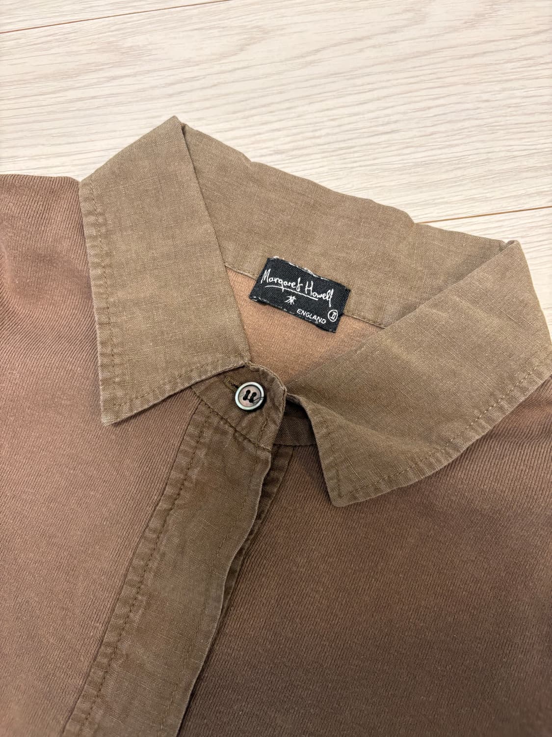 MHL 마가렛호웰 폴로 티셔츠 브라운 상품이미지2