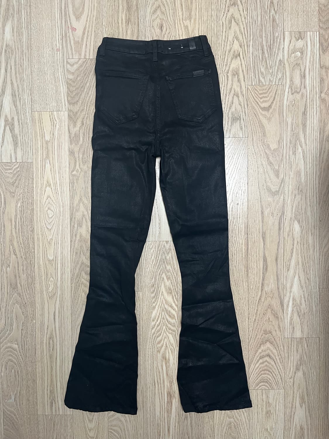 7 for all mankind 블랙 코팅 하이웨스트 부츠컷 데님 상품이미지3