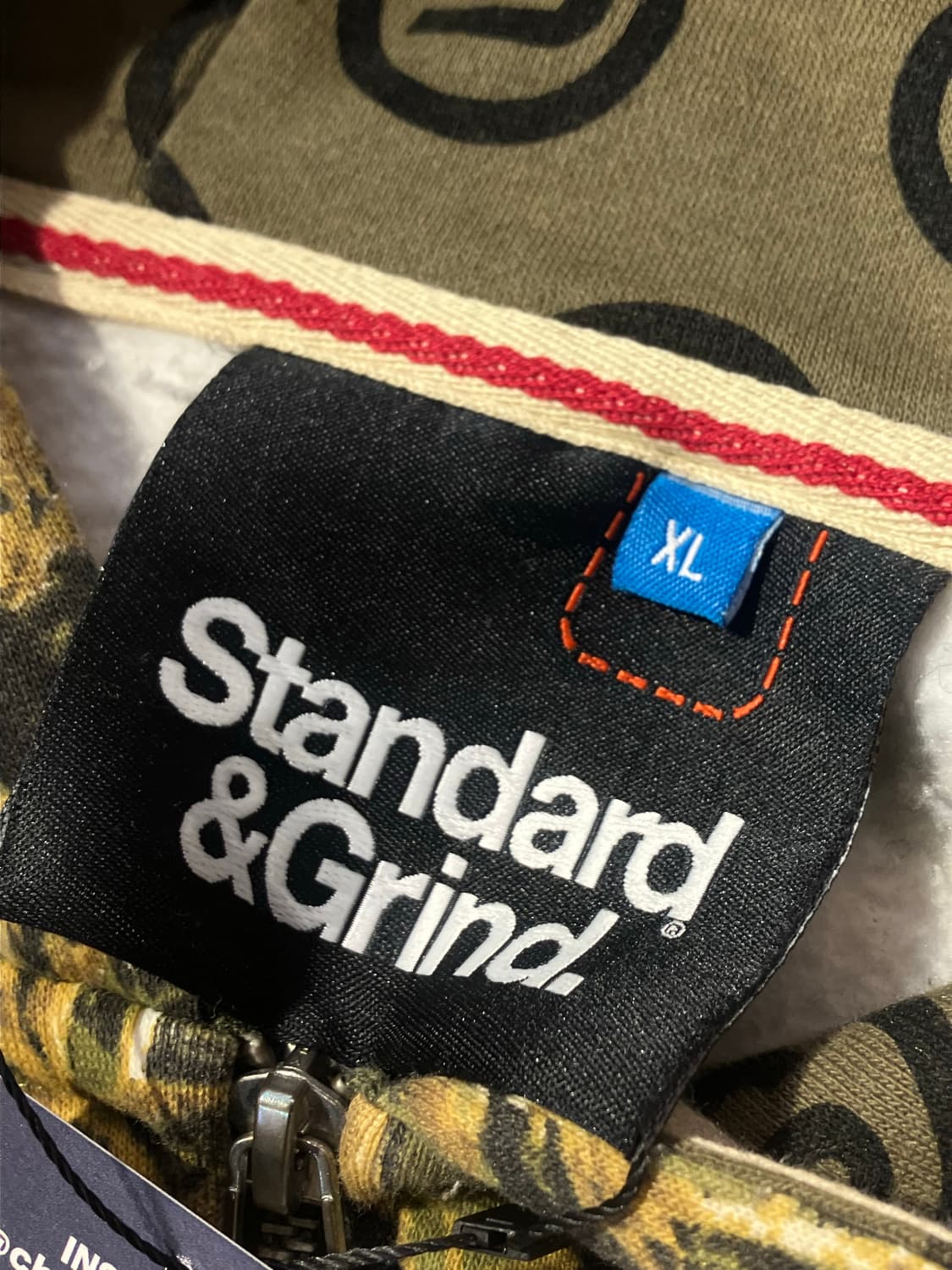 카모플라쥬 후드집업 그린 XL   #csz2324 상품이미지4