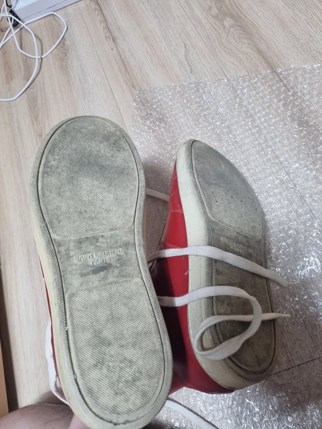 생로랑 하이탑 레드 상품이미지3