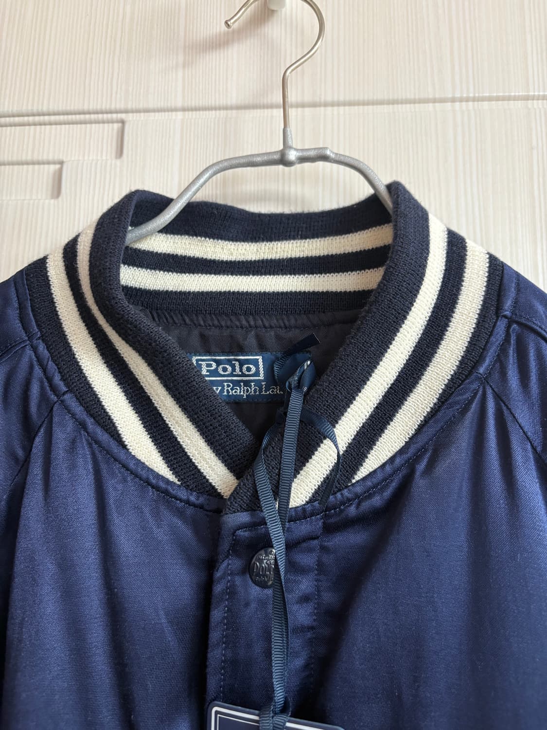 랄프로렌 X 뉴욕양키스 새틴 바시티 자켓(XL, 레어템) 상품이미지3