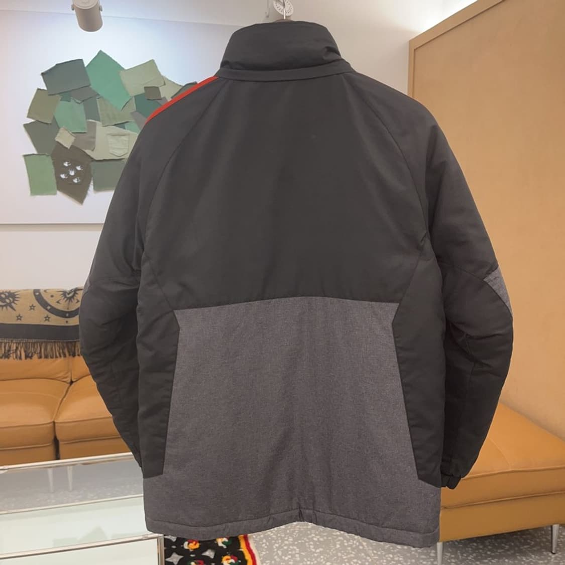 아디다스 포모션 블랙 그레이 배색 패디드 점퍼 95 C06506 상품이미지4