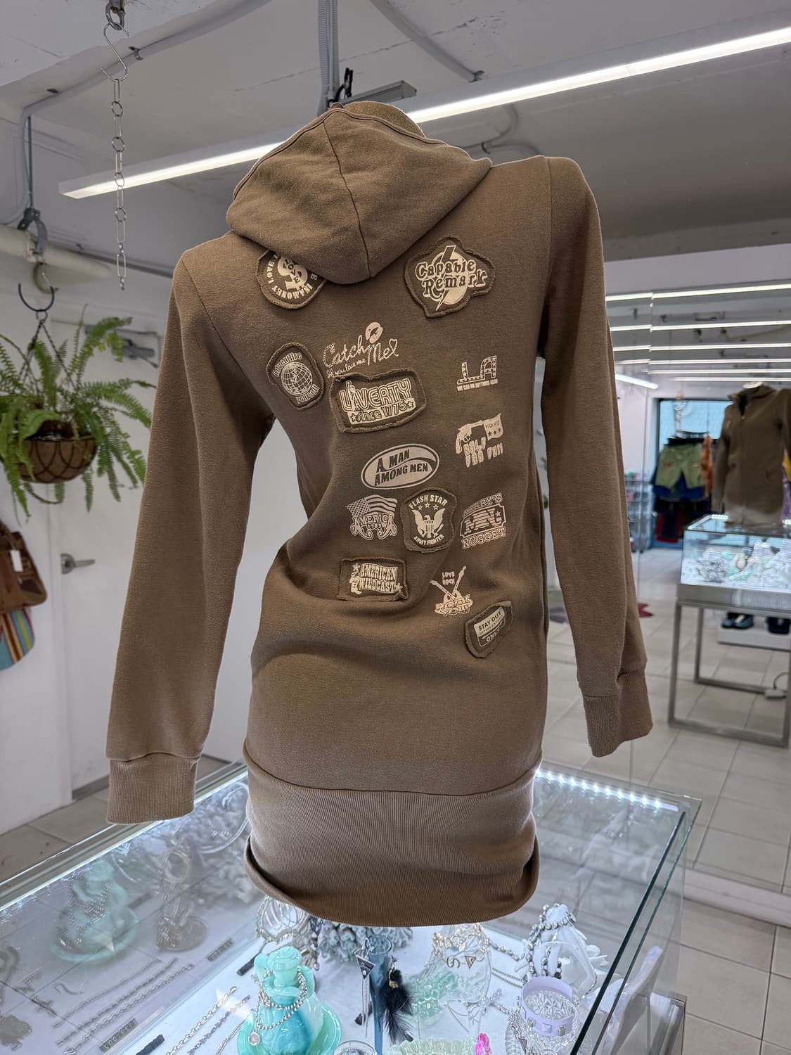 patch print long hood zipup 상품이미지1