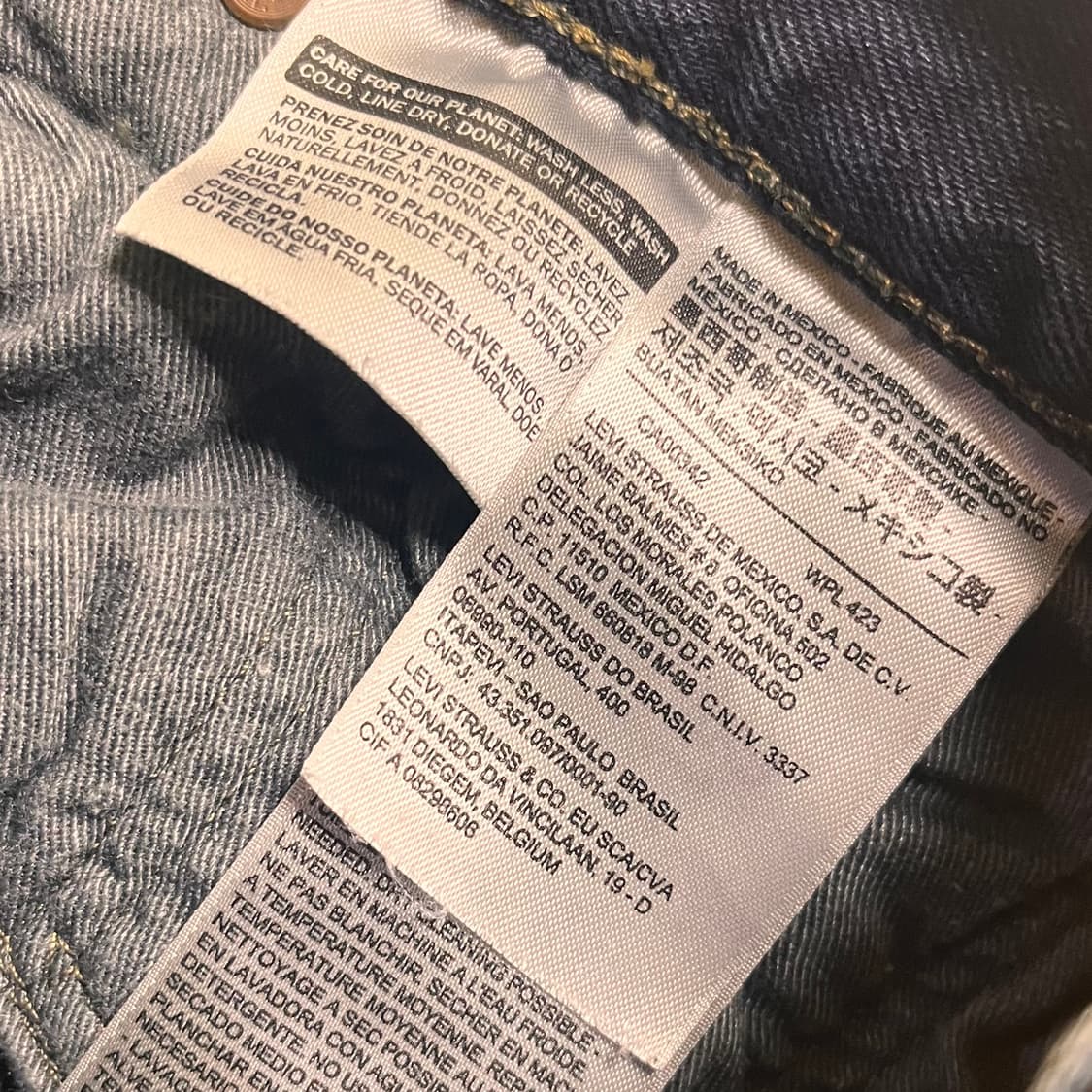 리바이스 501CT 데님팬츠 W76 L82 상품이미지5