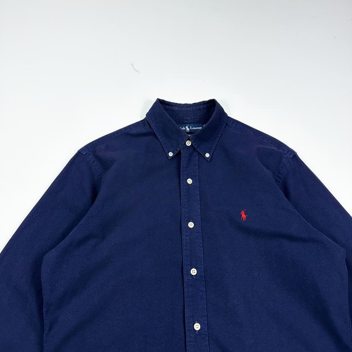 폴로 랄프로렌 커스텀핏 옥스포드 셔츠 네이비 M 상품이미지2