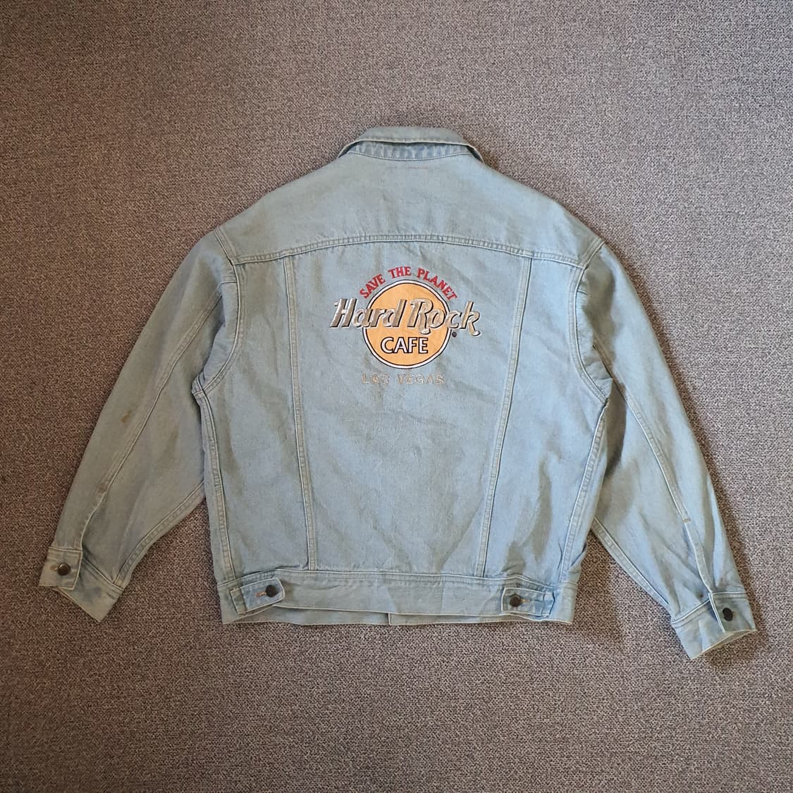 90s Hard Rock Cafe Las Vegas 데님 자켓 no.45 상품이미지7