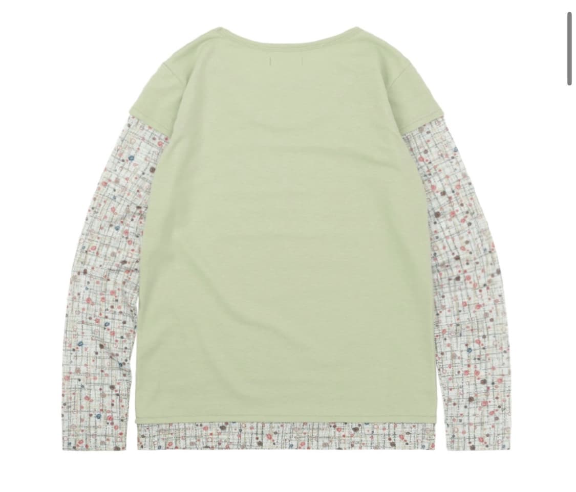 써넥트 레인보우 레이어드 롱슬리브 그린 상품이미지4