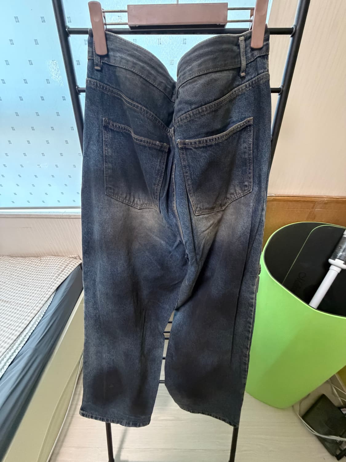 더티오일 데님 와이드 팬츠/35인치 상품이미지5