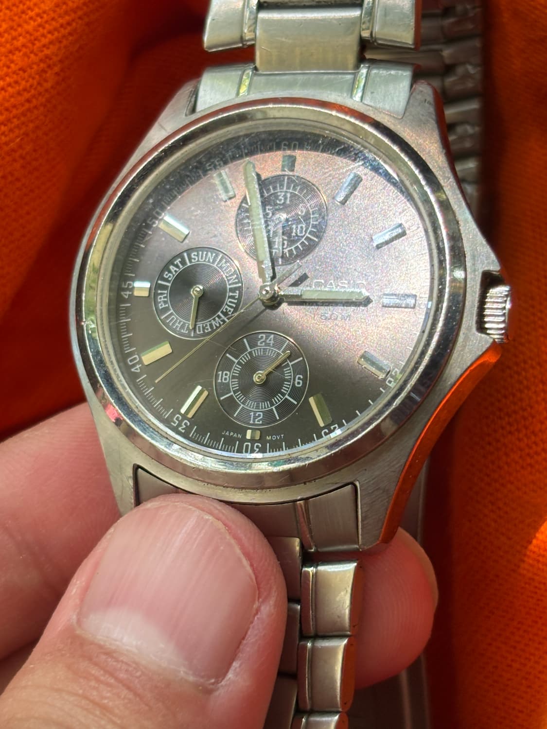 vintage casio metal watch 카시오 시계 상품이미지5