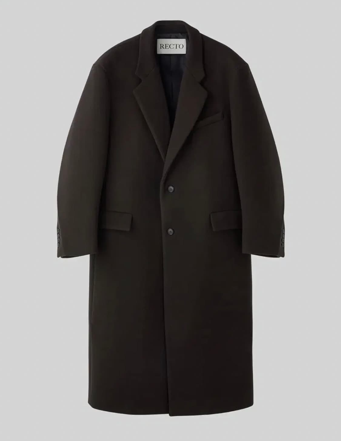 (구매/M) 브라운 렉토 타스마니아 싱글 코트 브라운 상품이미지1