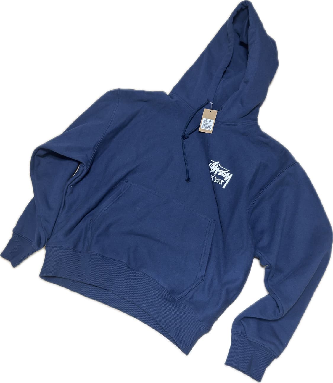 정품)스투시 뉴욕 후드티 네이비 m 상품이미지2