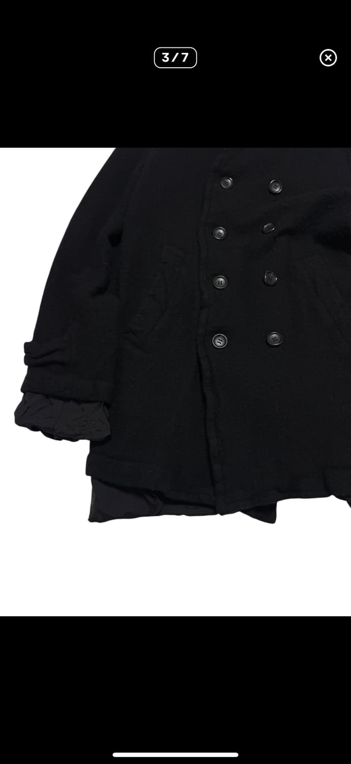 꼼데가르송 블랙 피코트 상품이미지3