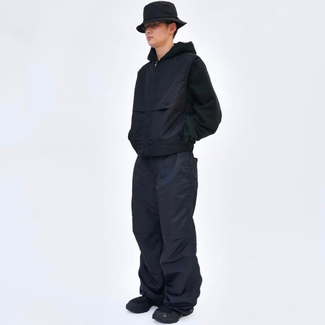 EE 나일론 베스트 팬츠 셋업 상품이미지1