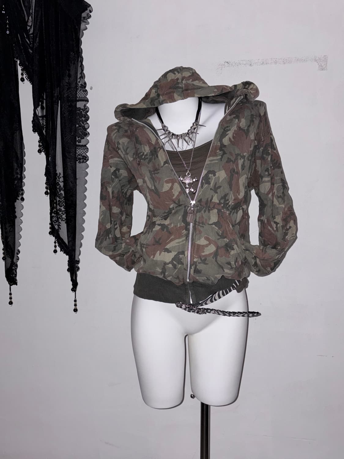 밀리터리 갸루 코디세트 00s y2k 와투케 오네갸루 상품이미지4