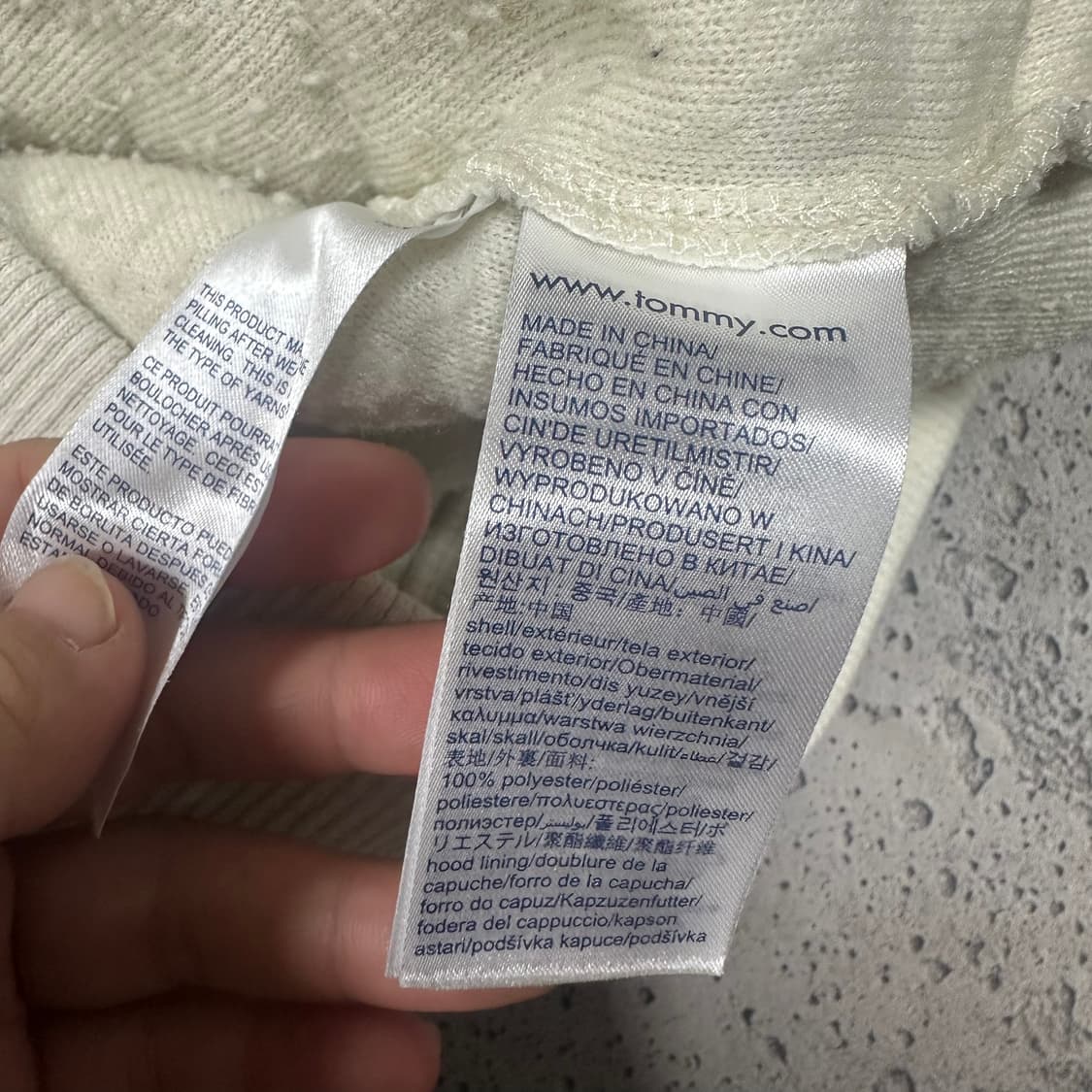 ✨ (바배) 타미 진스 뽀글이 쉐르파 후드 반집업  상품이미지4