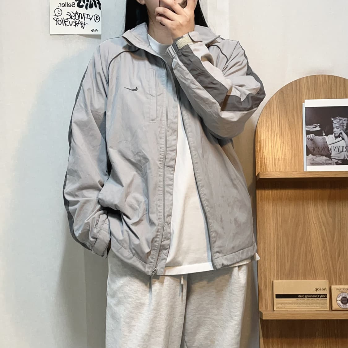 [정품] 나이키 그레이 그레이스우시 바막 집업 [ M ] 상품이미지1