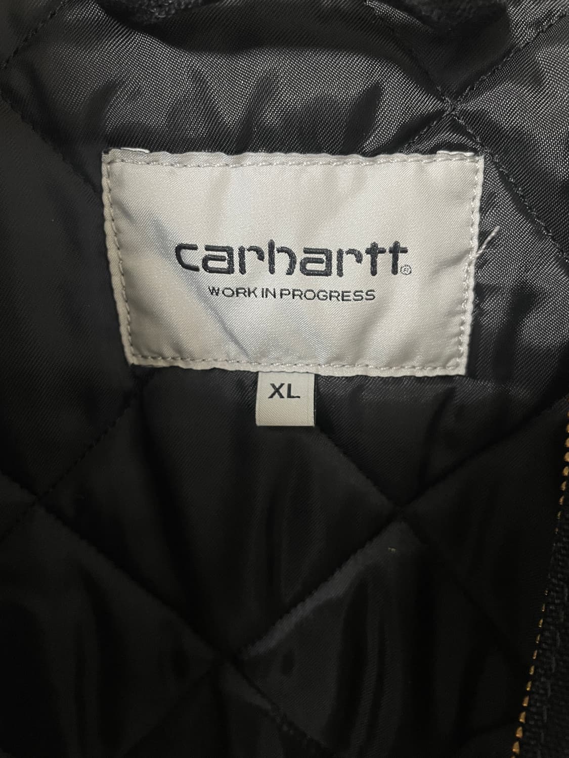 [XL] 칼하트 WIP OG 디트로이트 자켓 블랙 에이지드 캔버스 윈터 상품이미지3