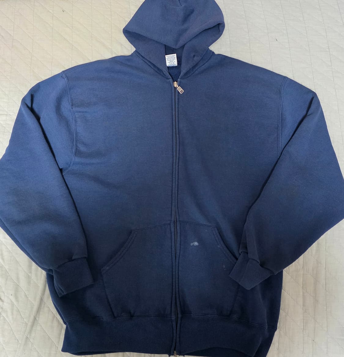 [XL] 90s 러셀 애슬레틱 후드집업 네이비 베드컨디션 ver.12 상품이미지1