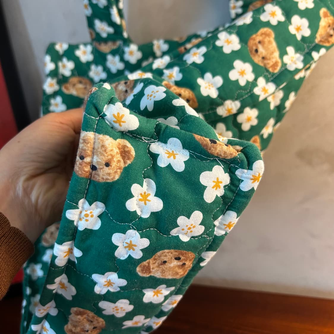 핸드메아드 곰돌이가방 상품이미지3