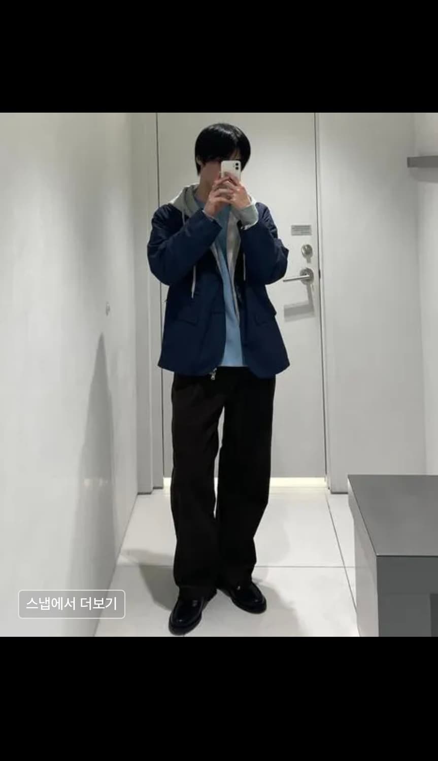 무신사 스탠다드 씨티 레저 CN 릴렉스드 블레이저 상품이미지7