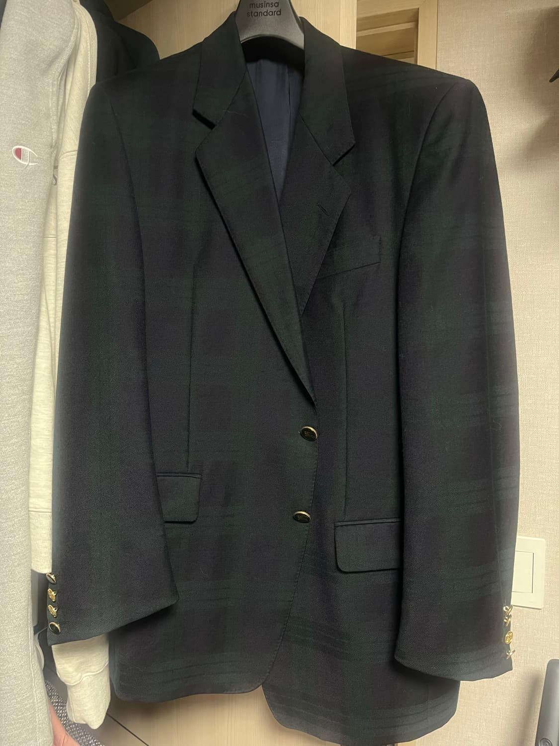 빈티지 버버리 블랙와치 블레이저 판매 상품이미지1