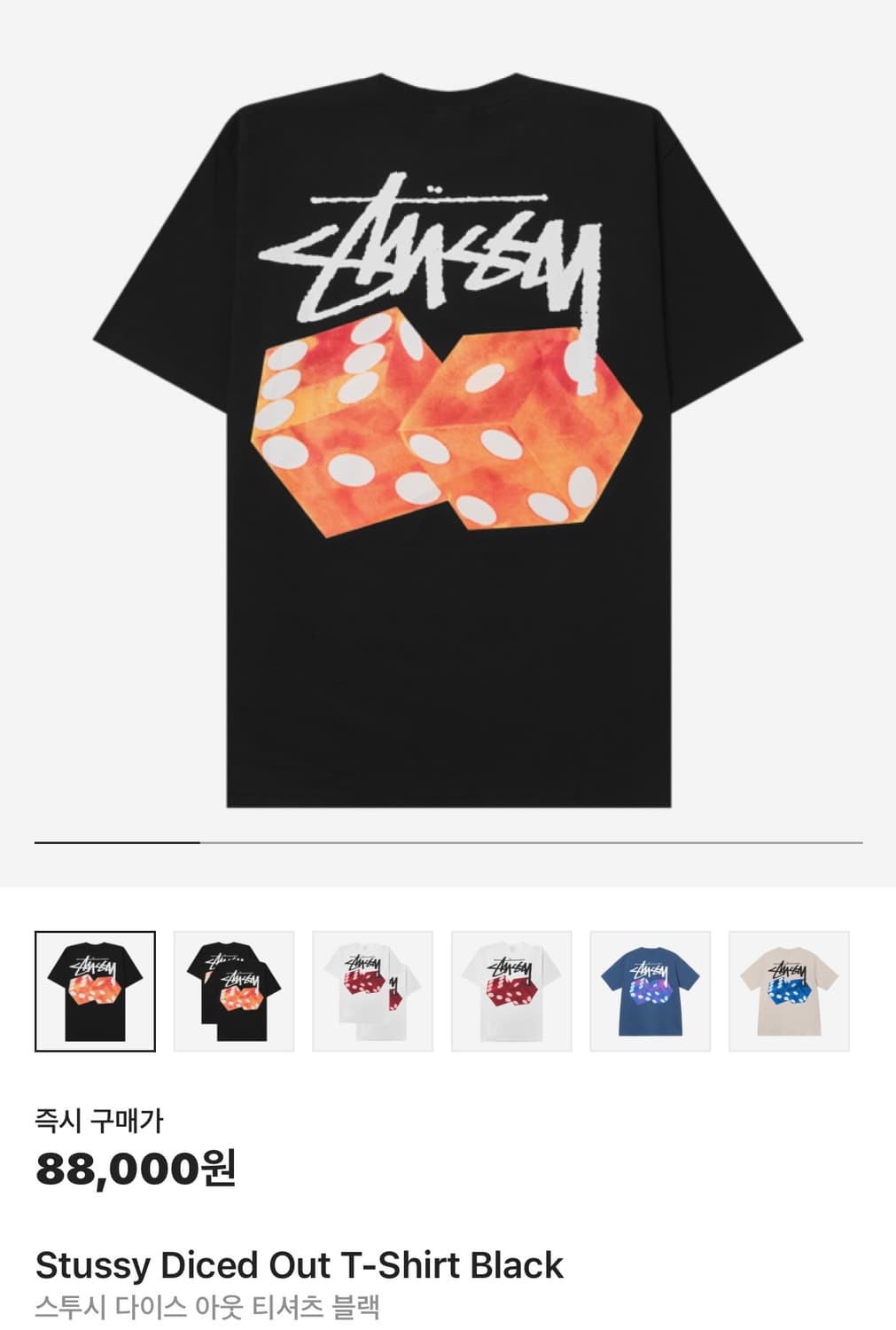 Stussy Diced out T-shirt (S) 새상품 상품이미지2