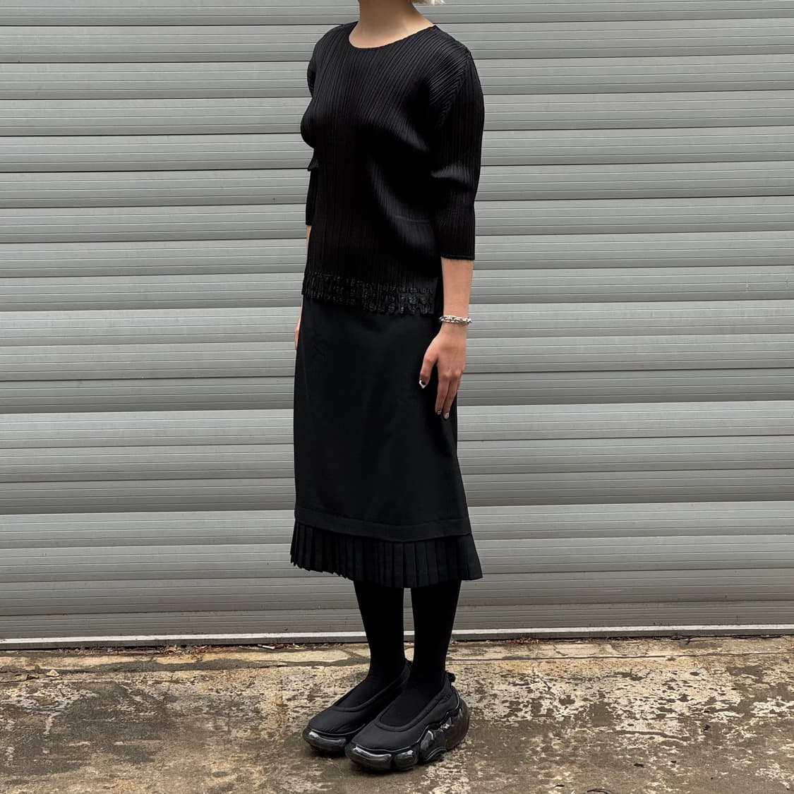 Number Pattern black top 상품이미지8