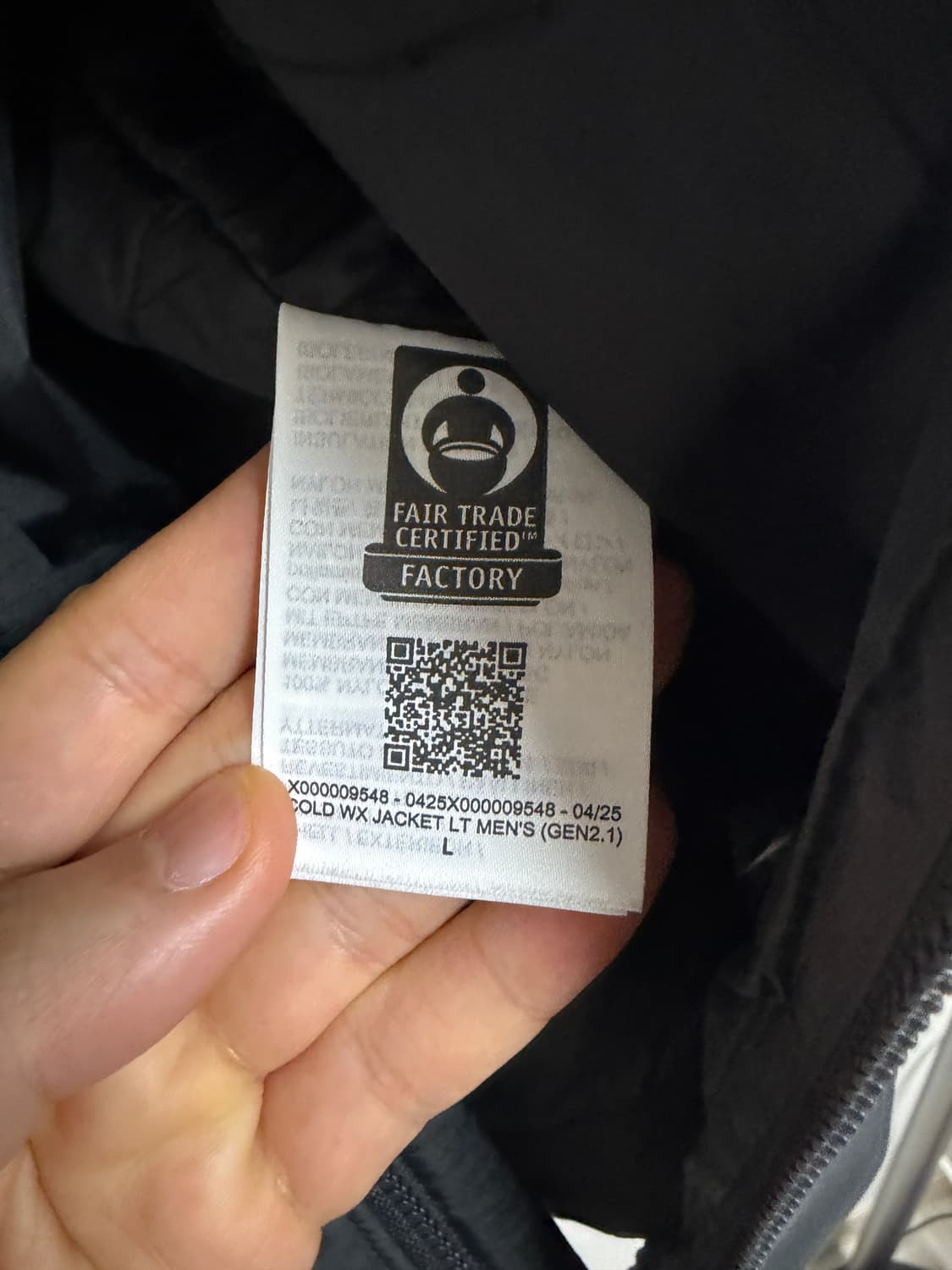 아크테릭스 리프 콜드 자켓 LT Gen2.1 블랙 L 상품이미지4