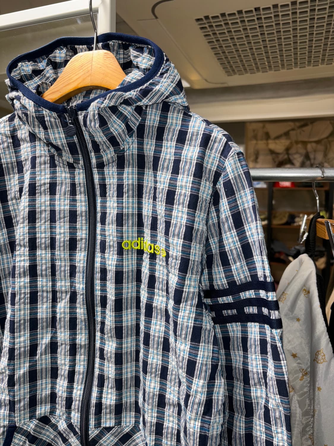 아디다스 시어서커 체크자켓 상품이미지3