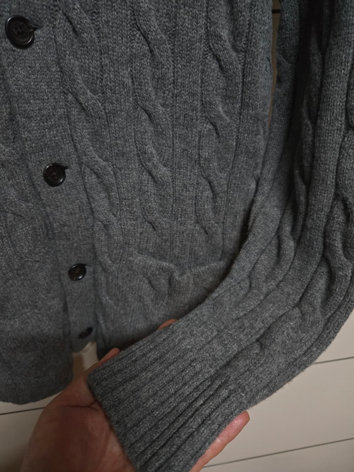 폴로 랄프로렌 숄카라 케이블 가디건(상태최상) 상품이미지4